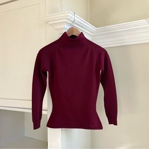 Vintage Christian Dior Mockneck Zippered Top